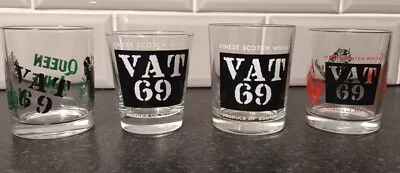 4x Whiskey Whisky Tumblers Haig Vat 69 Long John Ballantines Queen Anne • £20