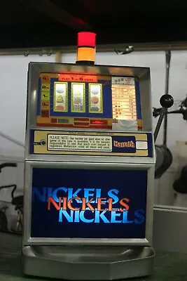 $850 • Buy Vintage Harrah's Nickle Slot Machine ~ Jennings Co. Model J400  The Olympic 
