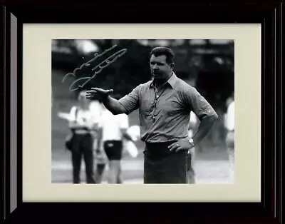 8x10 Framed Mike Ditka - Chicago Bears Autograph Promo Print - Black And White • $14.99