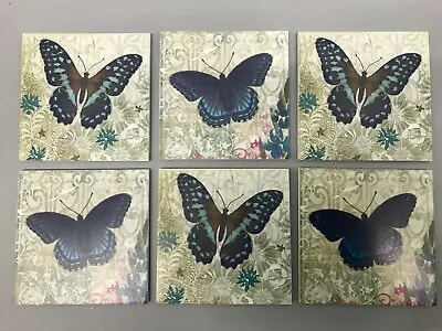 £5.99 • Buy Table Coasters Set Of 6  (4 Designs Available) MDF  FREE SAME DAY UK SHIPPING