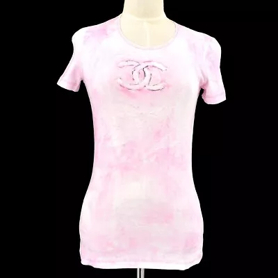 Chanel T-shirt Tops Pink 09C #34 89976 • £476.39