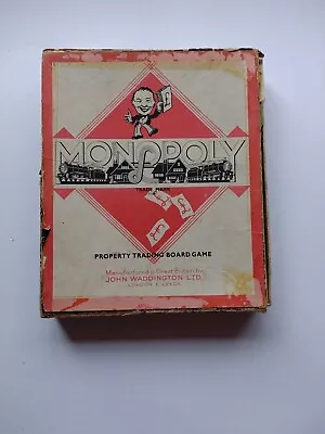 Monopoly Vintage 1930s Board Game. Waddingtons • £3.99