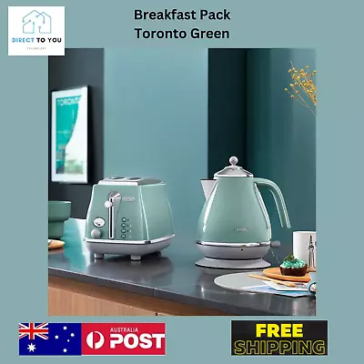 1.7 Litre DeLonghi Icona Capitals Breakfast Swivel Base Pack Toronto Green • $265.45