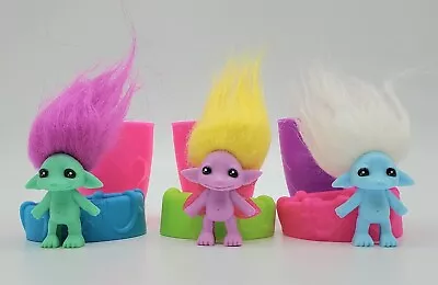 The Zelfs Blind Pots Mini Troll Dolls Lot Of 3 Figures • $9.95