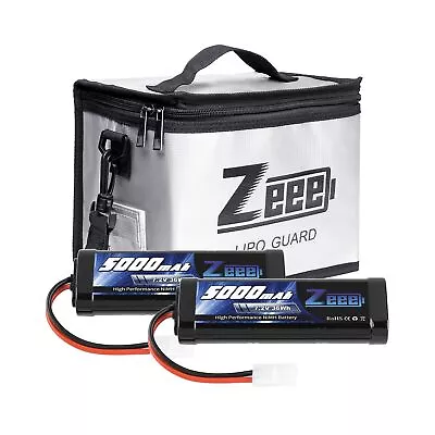 Zeee 7.2V 5000mAh RC NiMH Battery With Tamiya Plug 2 Pack Batteries With 1 Pc... • $73.99