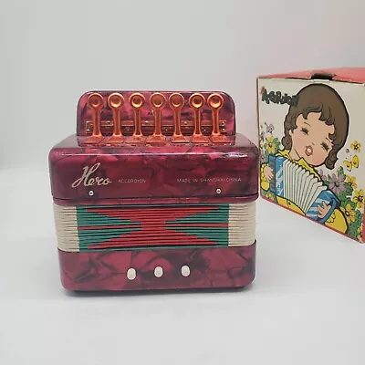 Vintage HERO Accordion Shanghai China UC 102 Red With Box • $39