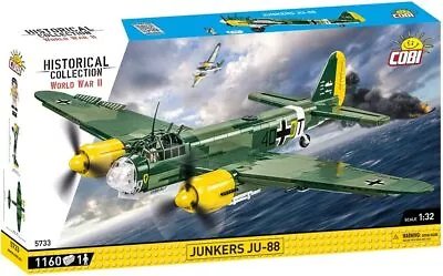 Cobi 5733 - World War II - Junkers JU-88  1160 Pcs **BRAND NEW & IN STOCK** • $137.46