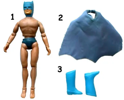 1974 BATMAN 8  Mego Figure -- Robin Joker Penguin Batgirl -- BOOTS SHOES SUIT Es • $17.96