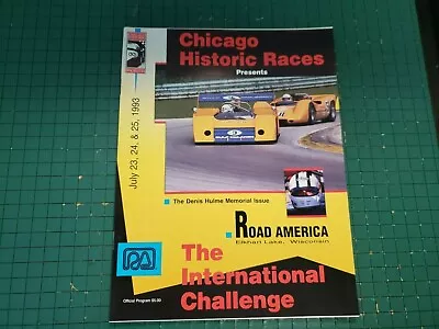 Road America Race Program International Challenge  1993 Elkhart Lake Wi Can-am • $9.95