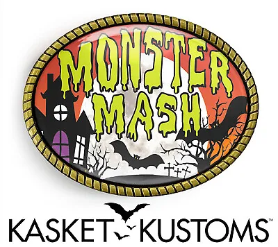 Monster Mash Belt Buckle - Haunted Halloween Comic Art Belt Buckle - 80 • $35.99