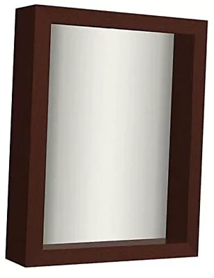  Shadow Box Frame In With Soft Linen Back - Engineered Wood With 8x10 Mahogany • $33.70