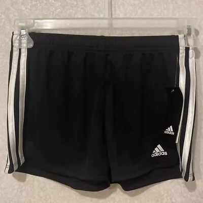 Adidas Girls' 3-Stripes Mesh Shorts Small 7/8 • $16.99