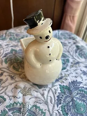 Vintage McCoy Pottery Snowman Planter • $46