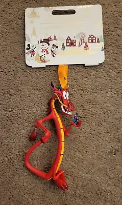 Disney Sketchbook Ornament Mushu With Cri-Kee Mulan 2019 Red Dragon NWT • $39.95