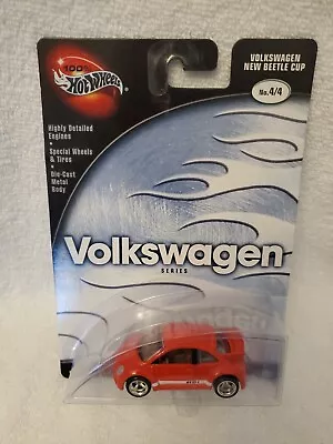 100% Hot Wheels Volkswagen Series Volkswagen New Beetle Cup No. 4 Of 4 Die Cast • $12.95