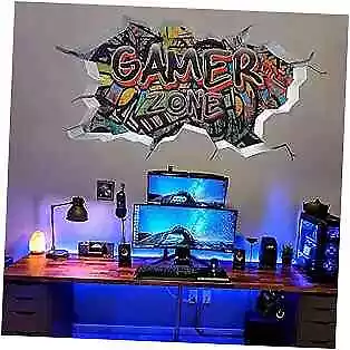  3D Game Wall DecalsGaming Wall Stickers For Boys 3d Video Game Wall Decals 3 • $31.98