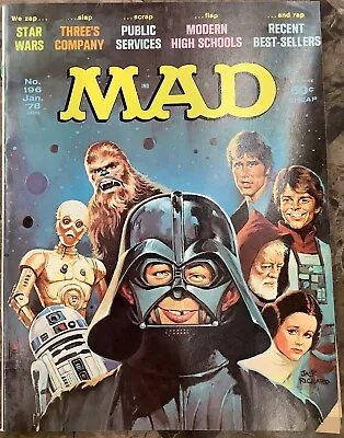 Mad Magazine 196 Jan. 1978 Magazine: Star Wars Cover • $15.99