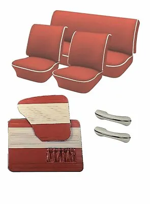 $1460.56 • Buy 1958 - 64 VW Bug OEM Classic Seat Upholstery And Two Tone Door Panel Set 