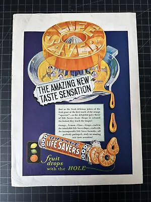 Rare Vintage 1930 Life Savers Candy Print Ad • $44.20