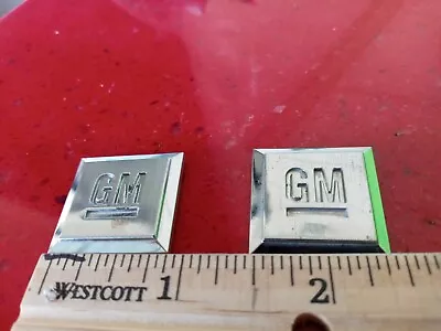 GM Mark Of Excellence Emblem Pair OEM Doors Sides 1 Inch IMPALA CADILLAC BUICK • $6.43