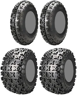 Four 4 Maxxis Razr2 ATV Tires Set 2 Front 22x7-10 & 2 Rear 20x11-9 • $733