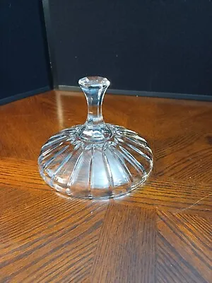 Shannon Godinger Arbela Crystal Glass Pedestal Candy Dish Replacement Lid Only • $12.99