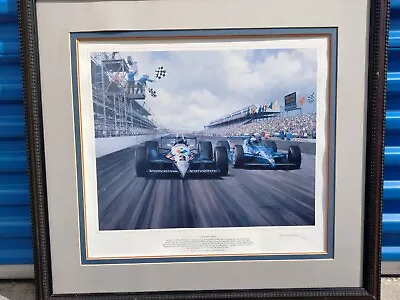 1992 Indy 500  Michael Turner Print Signed With Presentation Letters Provenance  • $100