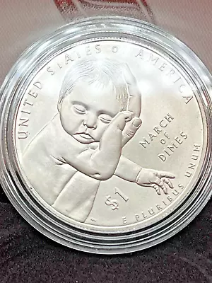 2015 March Of Dimes - US Commemorative 90% Silver Dollar • $29.95