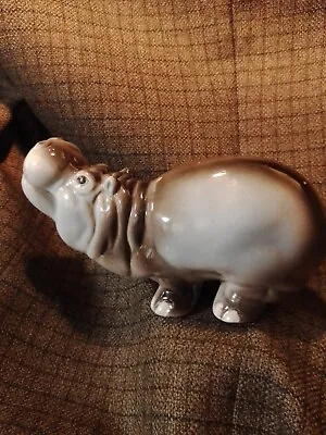 Mottahedeh Italian Hippopotamus Figurine 8  W/Tag Rare • $175