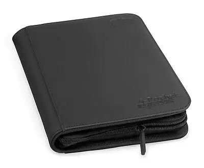 Ultimate Guard 4 Pocket Zipfolio Xenoskin Card Binder Black • $27.52