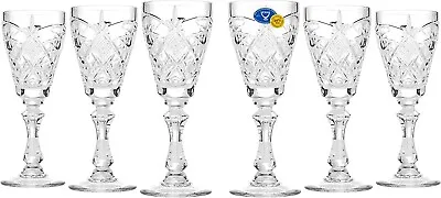 $59.95 • Buy Neman Crystal Sherry Liquor Glasses. Classic Design. Hand-Cut. 2oz. Set Of 6.