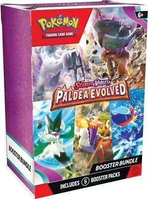 $24.90 • Buy Booster Bundle - 6 Packs -  Paldea Evolved Pokemon TCG S&V PRESALE 6/9 Sealed