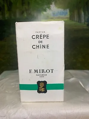 Crepe De Chine By F.Millot 30ml Parfum Vintage Splash (new With Box) • $317.50