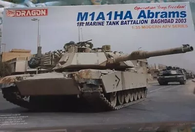 Open Box Dragon 3533 M1a1ha Abrams 1st Marine Tank Battlation Baghdad 2003 1:35 • $31.99