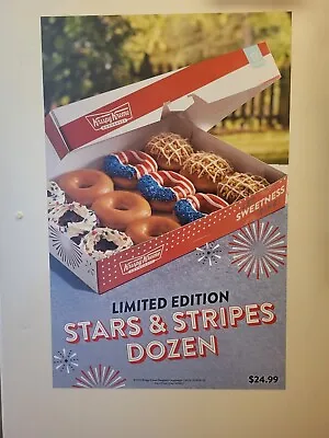 Krispy Kreme Magnetic Marketing Promotion  Stars & Stripes Dozen  • $9.99
