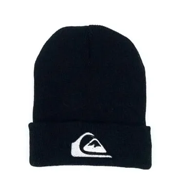 Quicksilver - Black W/Embroidered Logo - Youths/Teen Beanie Hat Surf/Skate/Punk • $9.74