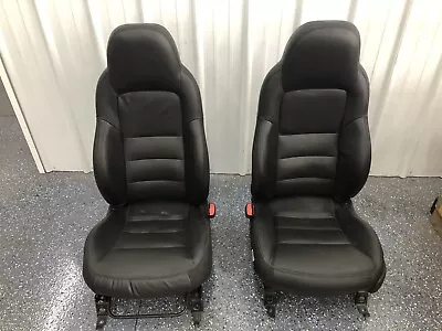 2005-2011 Corvette C6 OEM Driver Passenger LH RH Front Seat Black Leather U121 • $1100