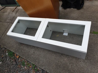 $30 • Buy 2 Ikea BESTA SINDVIK 22715 Glass Doors Storage Unit Cabinet Tv Shelves Display 
