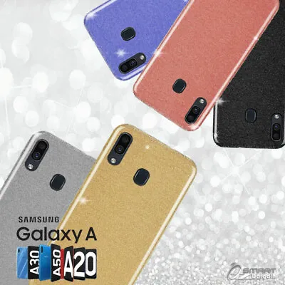 Glitter Shining Bling TPU Jelly Gel Case Cover For Samsung Galaxy A20 A30 A50 • $5.99