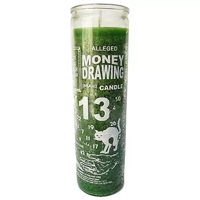 Money Drawing Lucky 13 Success Green Candle / Veladora Ven Dinero Verde Suerte • $17.99