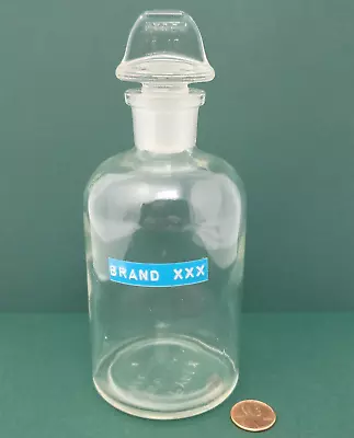 PYREX Apothecary Glass Lab Bottle With Stopper Laboratory VINTAGE Made In USA • $17.99