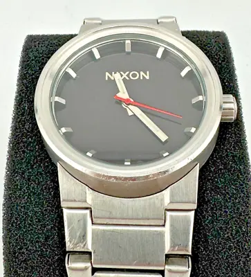 Nixon The Cannon A160-000 Quartz Stainless Steel Black Dial Wrist Watch For Men • $49