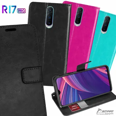 Wallet Flip Card Slot Stand Case Cover For Oppo R17 / R17 Pro • $7.99