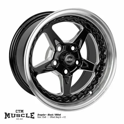 $1550 • Buy 15  CTM Dragstar Black Milled Wheels Fits For Holden HQ WB HJ HZ HX