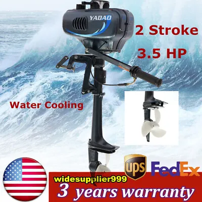 2 Stroke 3.5 HP Outboard Motor Inflatable Fishing Boat Engine Water Cooling CDI • $220