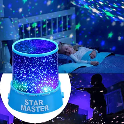 Galaxy Starry Sky Projector LED Kids Night Light Cosmos Star Moon Decor Lamp USA • $5.99