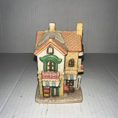 Miniature Olde Town Village Grocery Store 1992 Porcelain Bisque Hand Painted • $8.50
