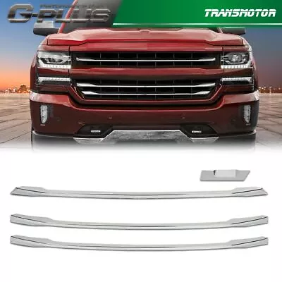 Fit For 16-18 Chevy Silverado 1500 LT Z71 Snap On Grille Overlay Grill Cover • $48.07