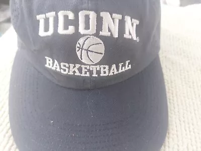 University Of Connecticut Basketball Cap/ Hat. Navy Blue With White Embroidery. • $14.90