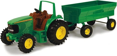 $49.37 • Buy John Deere 1:16 Tractor With Detachable Flarebox Wagon Die-cast Toy For Kids
